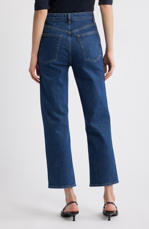 Frame Womens The Ruler Crop Five-pockets Straight-leg High-rise Stretch-denim Jeans Written