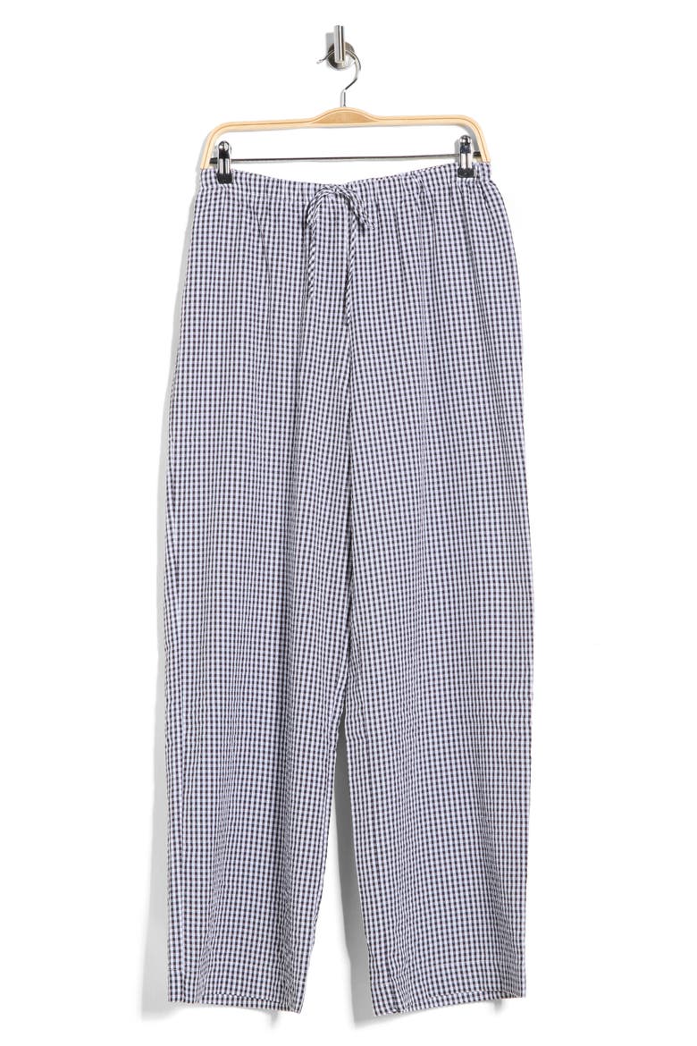 Seersucker Drawstring Pants, Alternate, color, BLACK SEERSUCKER