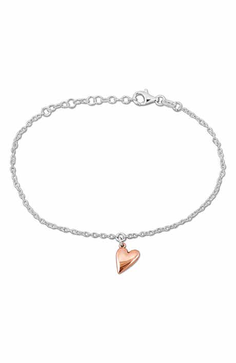 DELMAR Heart Charm Bracelet