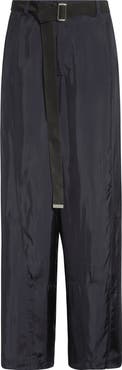 PLAN C Belted Wide Leg Trousers