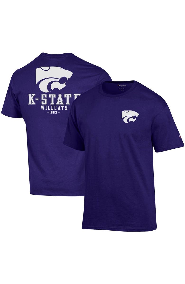 Champion Men's Champion Purple Kansas State Wildcats Stack 2-Hit T-Shirt, Main, color,