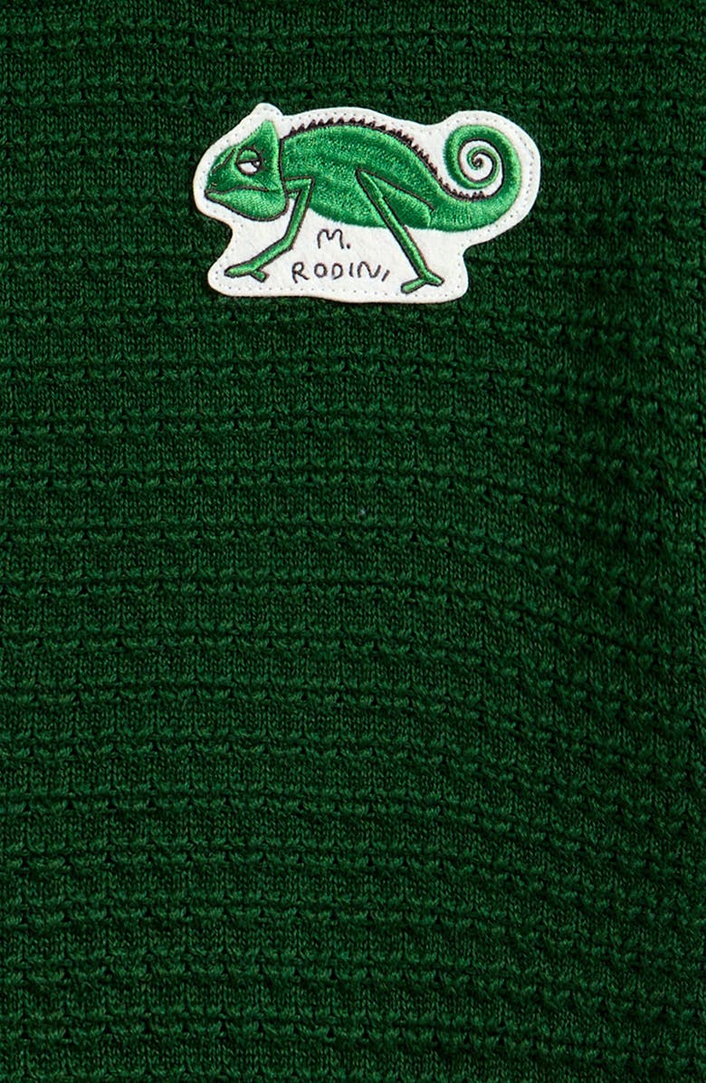 Mini Rodini Kids' Lizard Short Sleeve Organic Cotton Sweater, Alternate, color, 