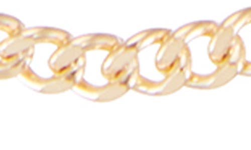 Fuzion Creations Curb Chain Necklace In Yellow
