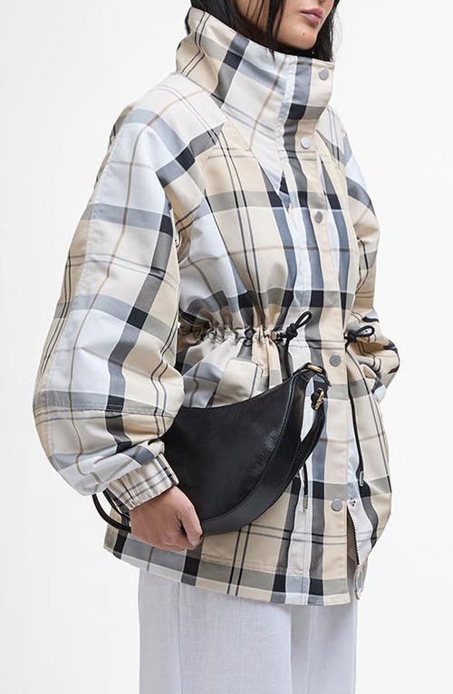 Barbour Showerproof Check Jacket In Safari Dress Tartan/mist