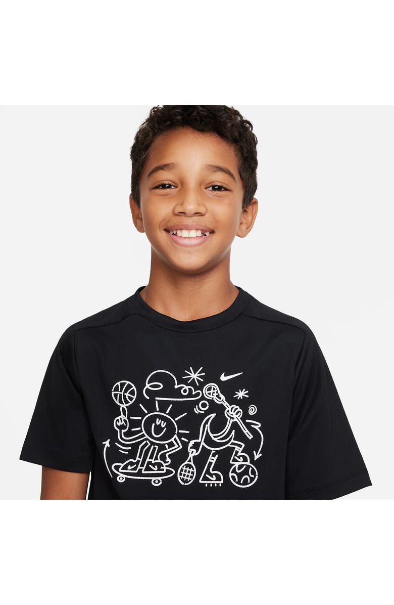 Nike Kids' Dri-FIT Multi+ Training Tee, Alternate, color, 