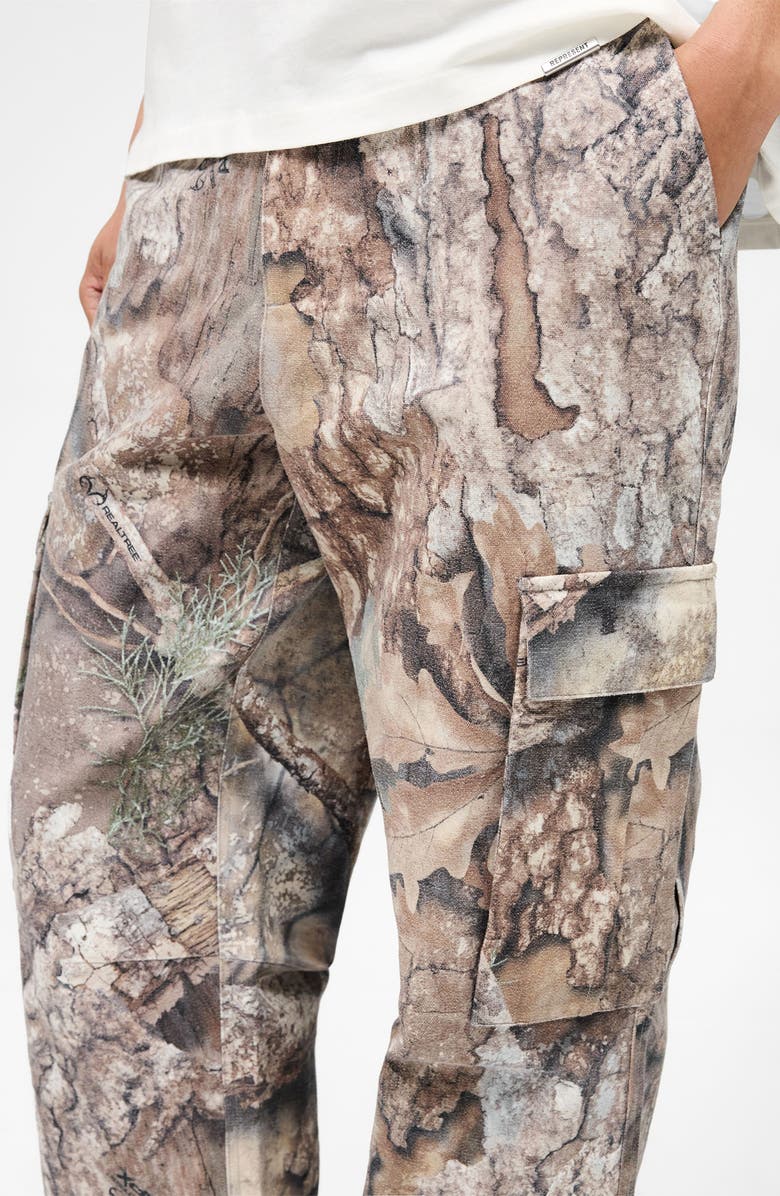 Represent x Realtree Camo Print Cargo Pants, Alternate, color, Camo