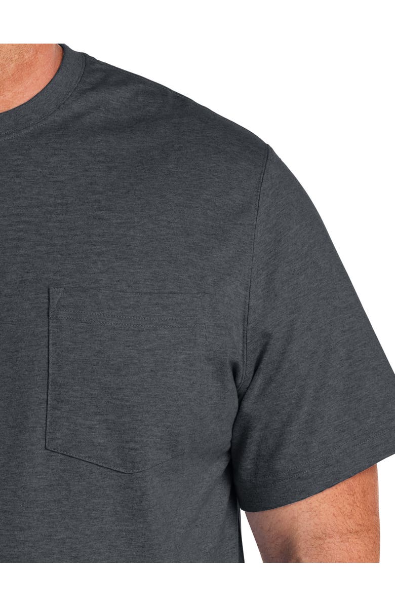 Harbor Bay by DXL Big & Tall Moisture-Wicking Pocket T-Shirt, Alternate, color, Gray Night Heather