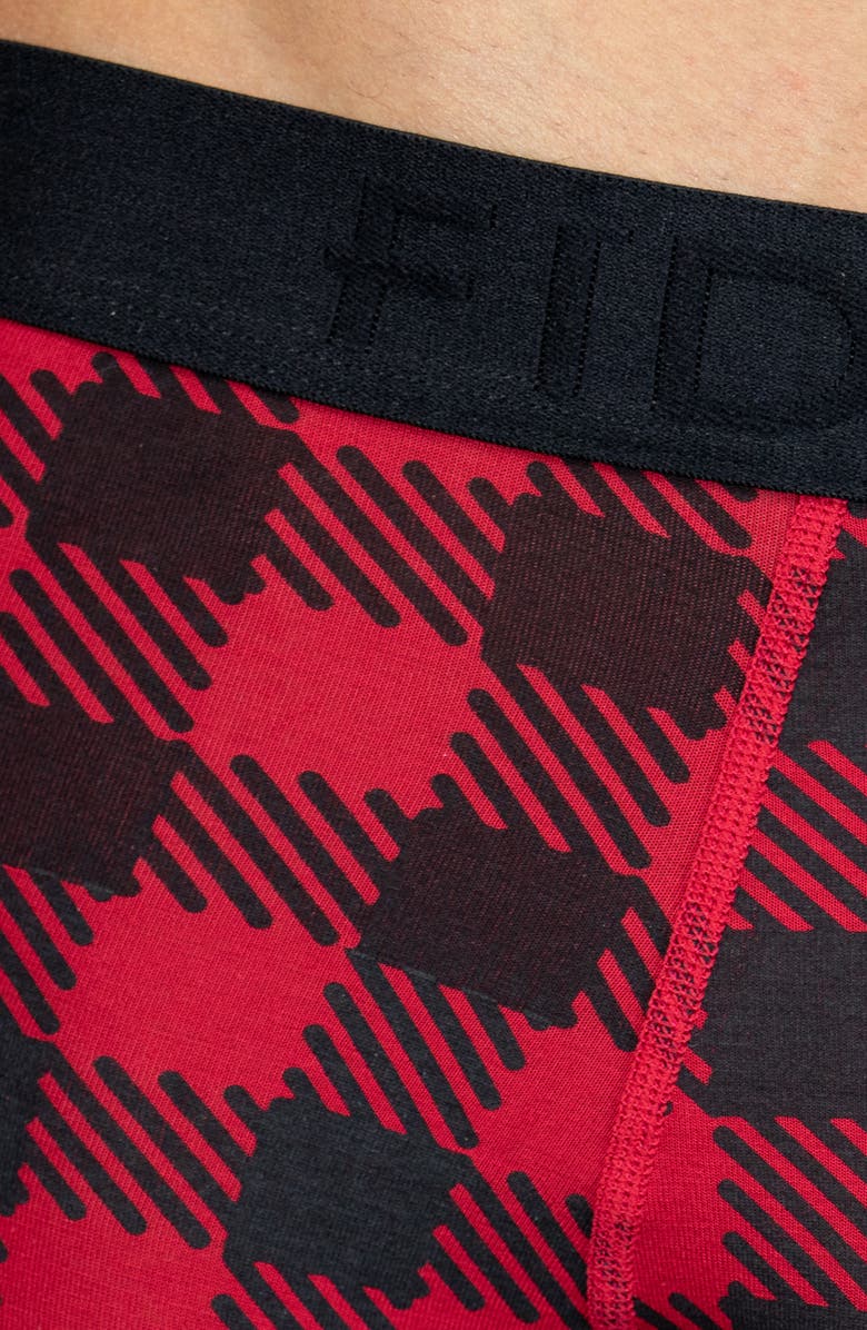Fidelity Denim The Epic X-Hold Lumberjack Plaid Performance Boxer Briefs, Alternate, color, 