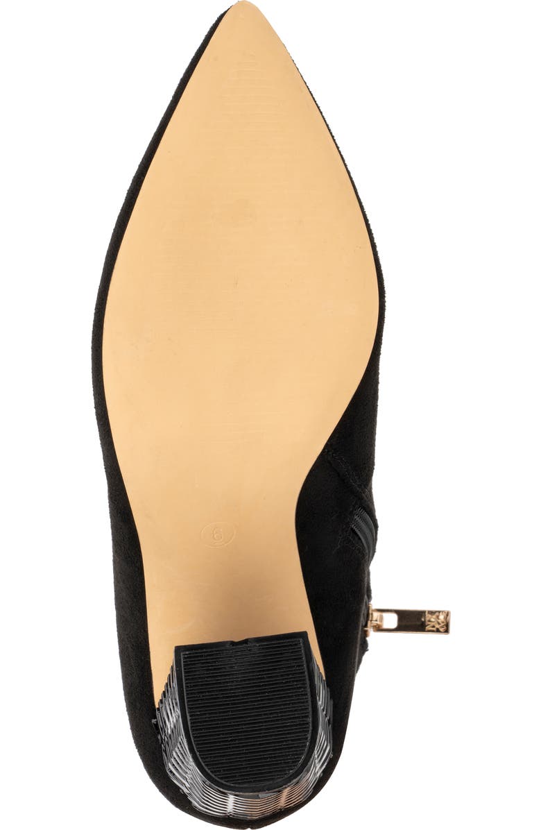 NEW YORK AND COMPANY Zhuri Faux Suede Zigzag Block Heel Bootie, Alternate, color,