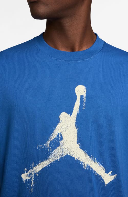 Jordan Brooklyn Collegiate Oversize Jumpman Graphic T-shirt In Blue