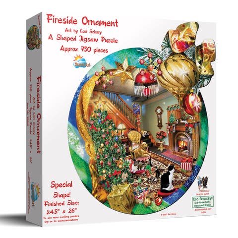 Fireside Ornament 750 piece Jigsaw Puzzle for Adults Special Shape
