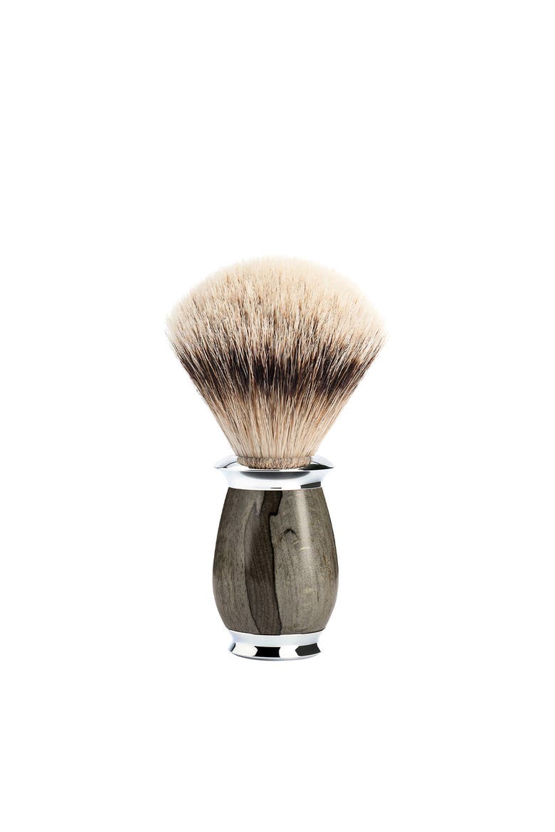 Purist Grained Beech Silvertip Badger Shaving Brush, Main, color, Grained Beech