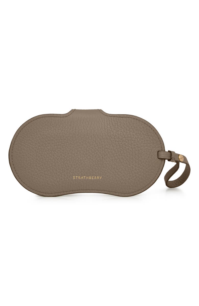 Strathberry Multrees Leather Glasses Case, Alternate, color, Taupe