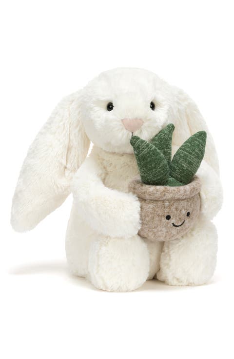 Bunny with Plant Plushie