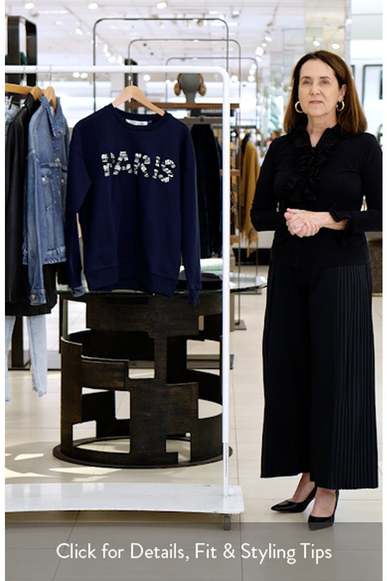 Paris Sequin Sweatshirt video