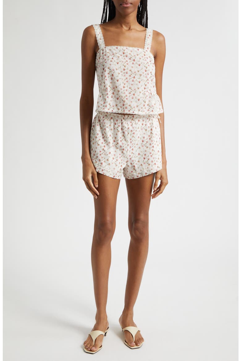 Charlotte Ditsy Floral Cotton Tank, Alternate, color, WATERCOLOUR FLORAL