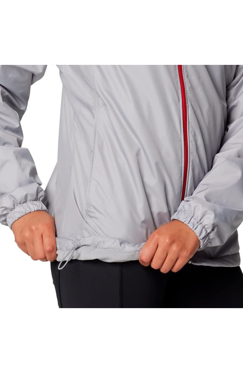 Columbia Women's Columbia Scarlet/Gray Ohio State Buckeyes Flash Forward Full-Zip Hoodie Windbreaker Jacket, Alternate, color, 