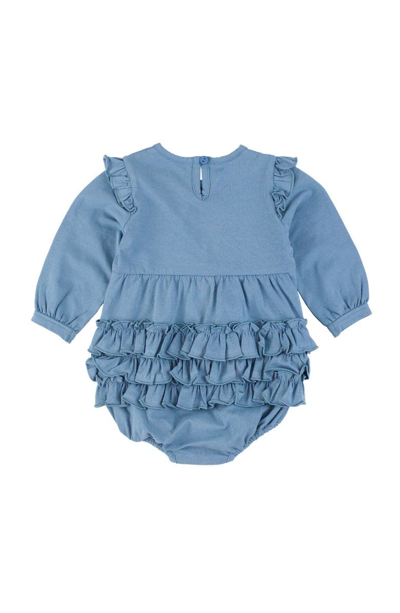 RuffleButts Baby Toddler Girls Knit Long Sleeve V-Ruffle Bubble Romper, Alternate, color, 