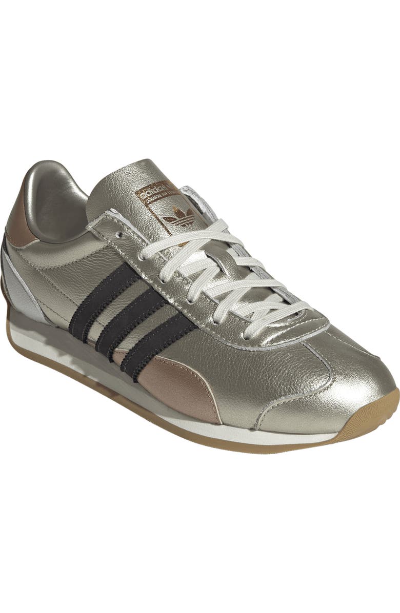 adidas Country Low Top Sneaker, Main, color, Silver Met/ Gold Met/ Black