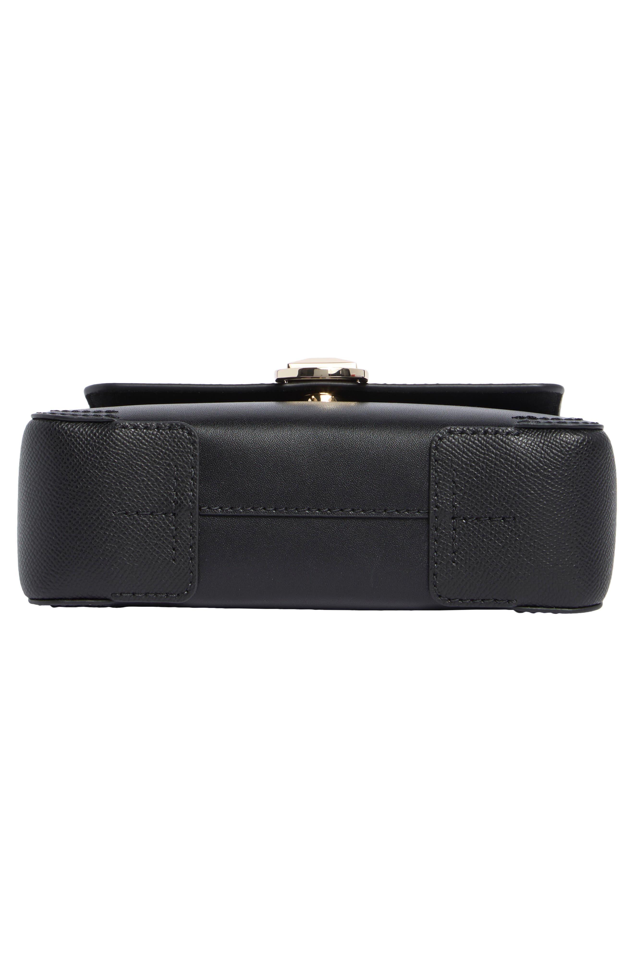 Furla Circe Mini Crossbody Bag, Alternate, color, Nero
