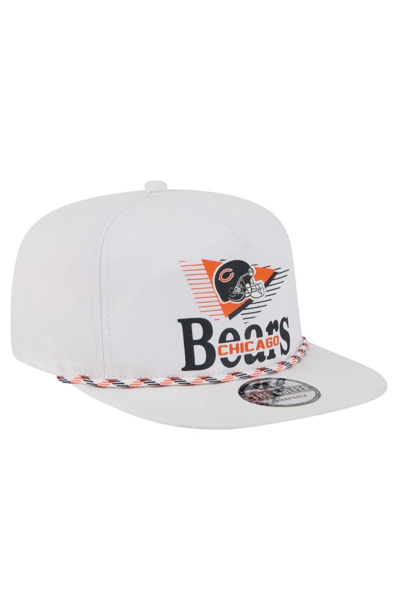 New Era Men's New Era White Chicago Bears Collide Golfer Snapback Hat, Alternate, color, 