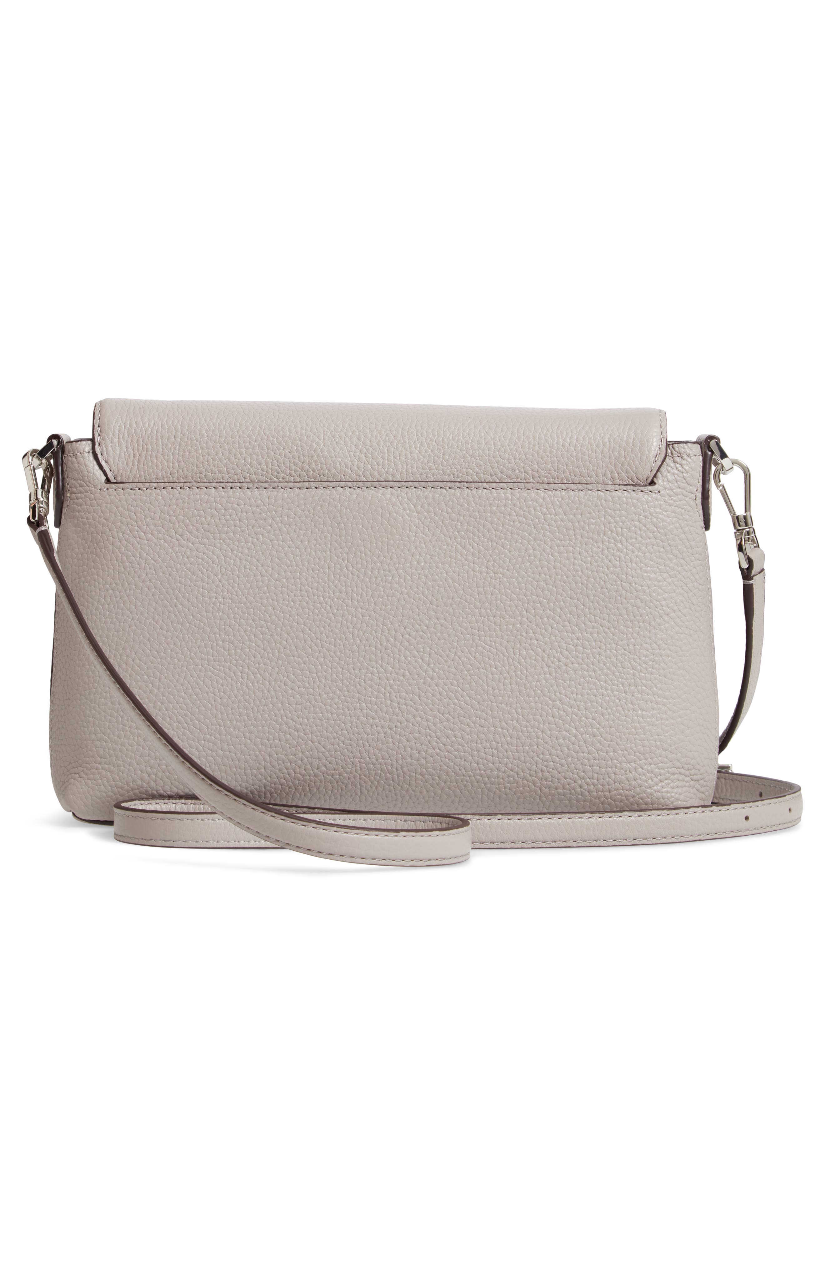 large polly leather crossbody bag, Alternate, color, TRUE TAUPE