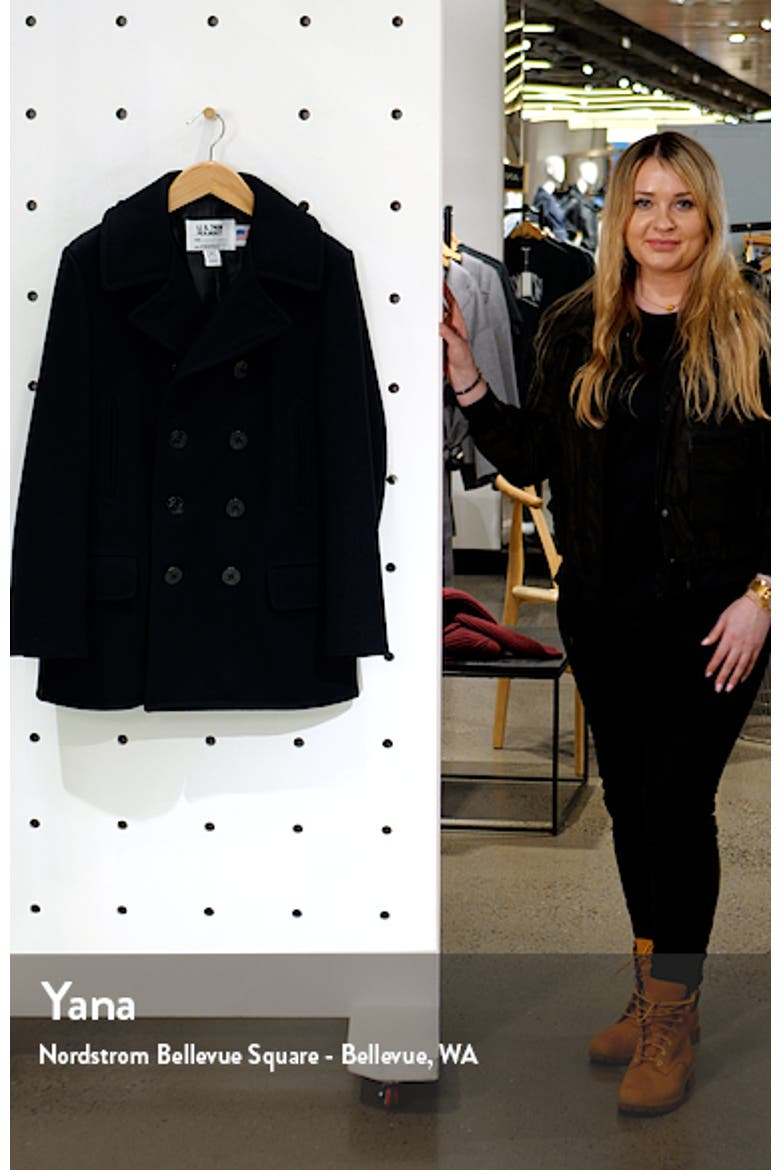 Melton Wool Blend Peacoat video