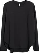 Zella Sueded High-Low Long Sleeve T-Shirt