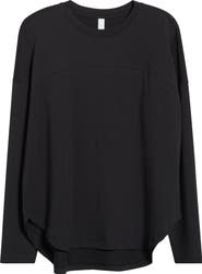 Zella Sueded High-Low Long Sleeve T-Shirt