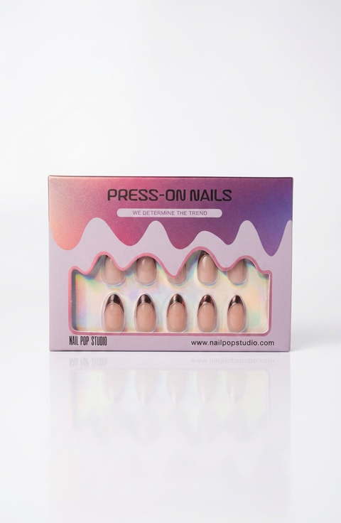 Tortoise Shell Almond Press On Nails