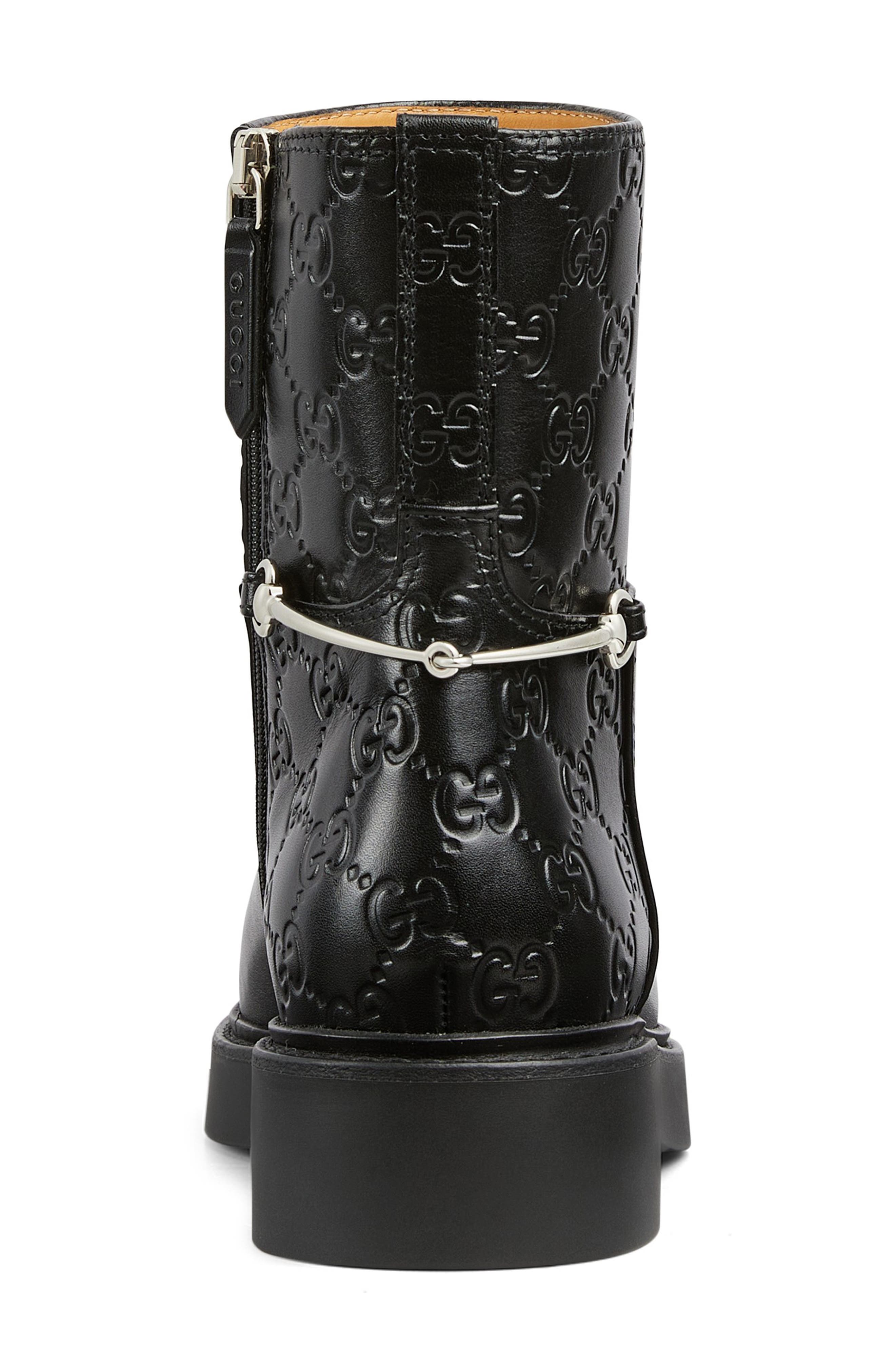 Gucci Edith Bootie, Alternate, color, Black/ Black