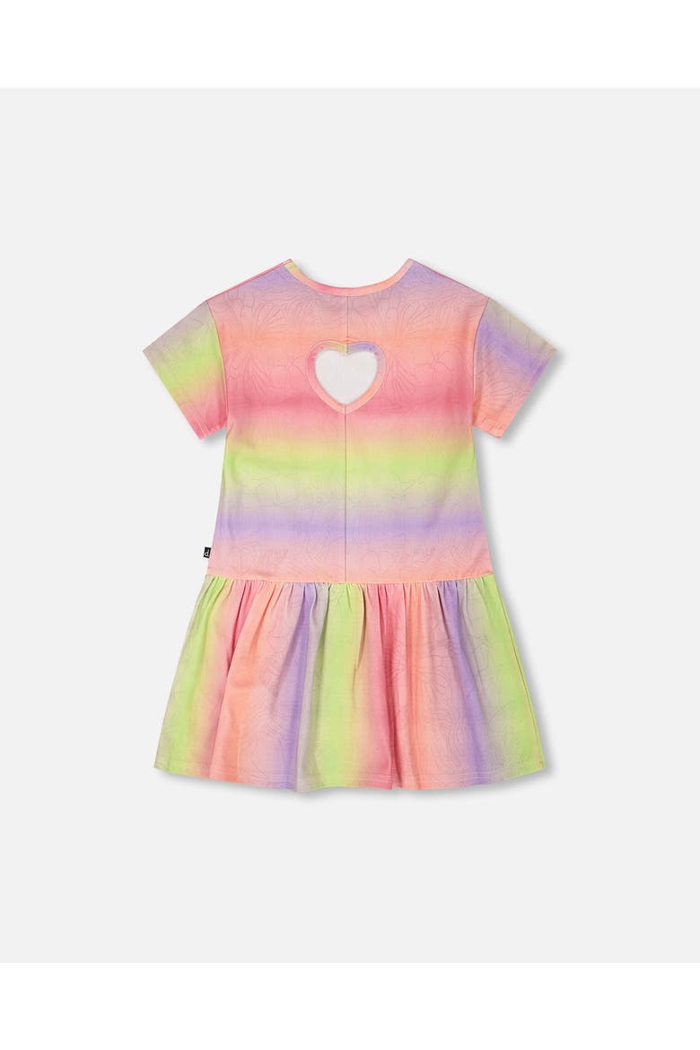 Jersey Dress with Heart Back Cut Out, Alternate, color, Multicolor