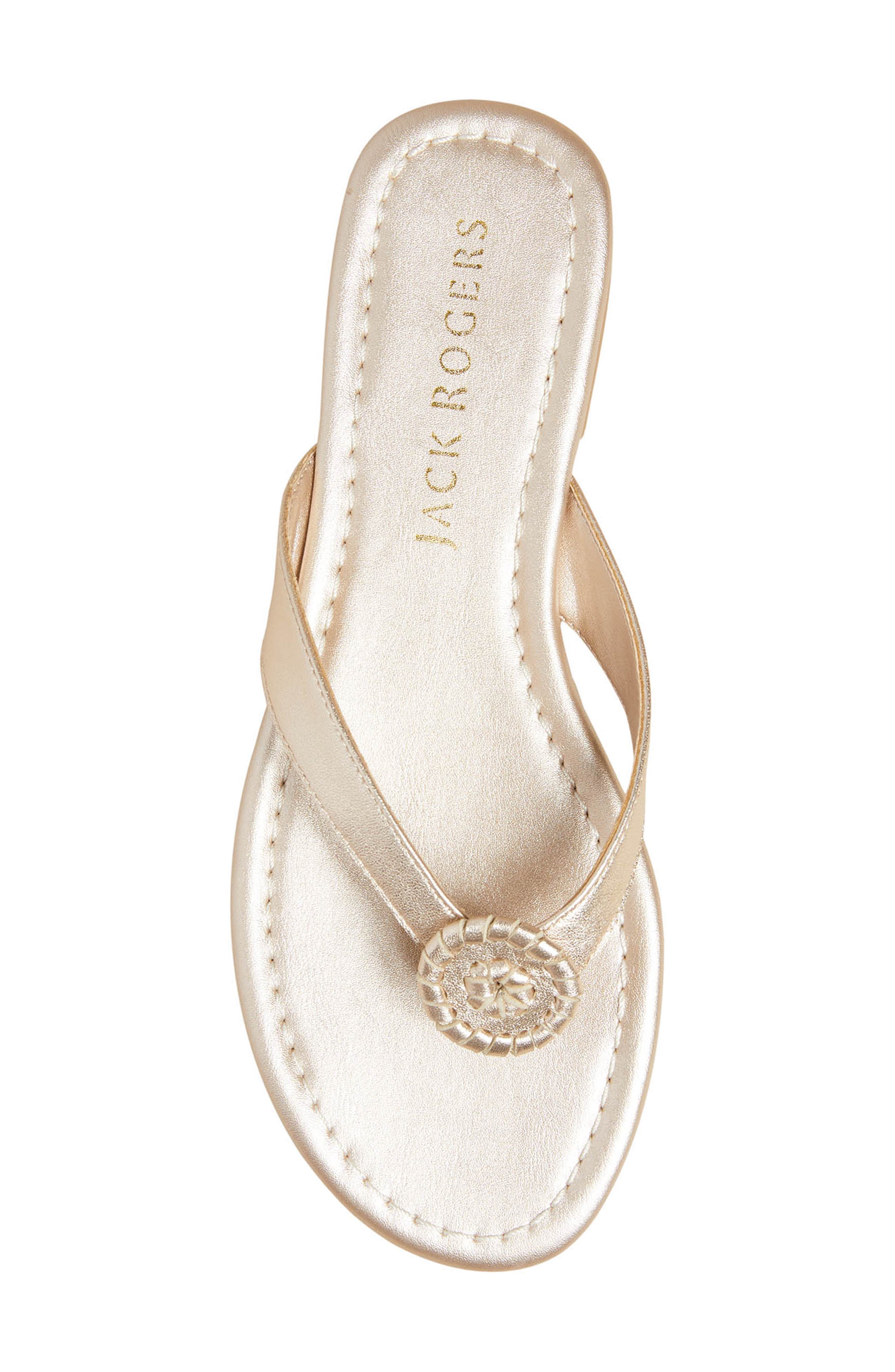 Rowan Flip Flop, Alternate, color, PLATINUM LEATHER