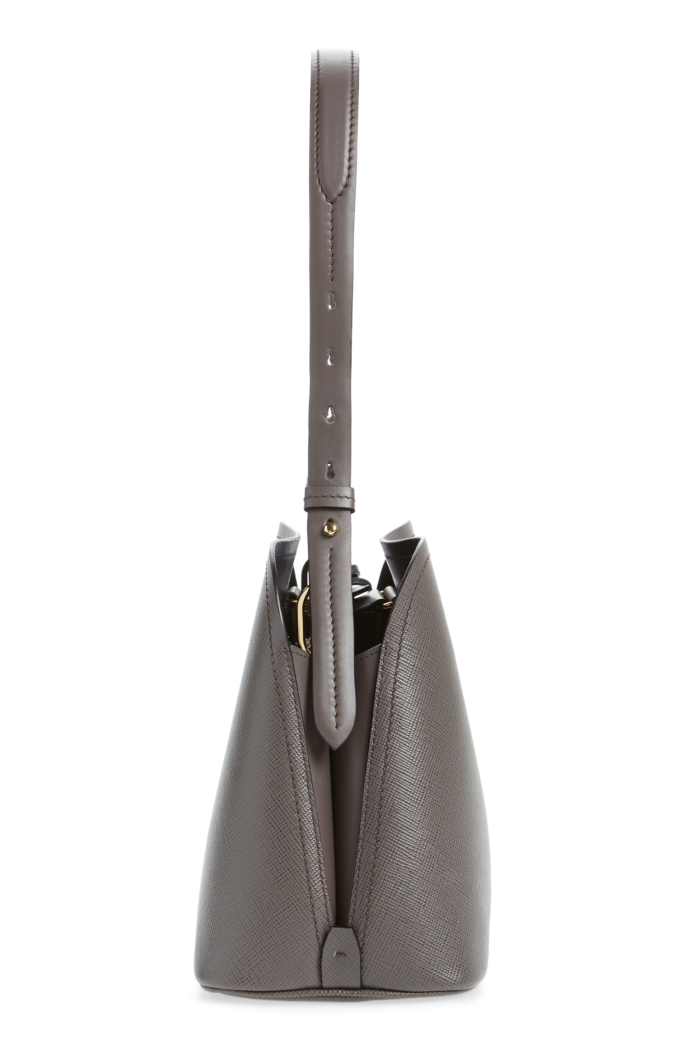 Prada Small Promenade Saffiano Calfskin Shoulder Bag, Alternate, color, 