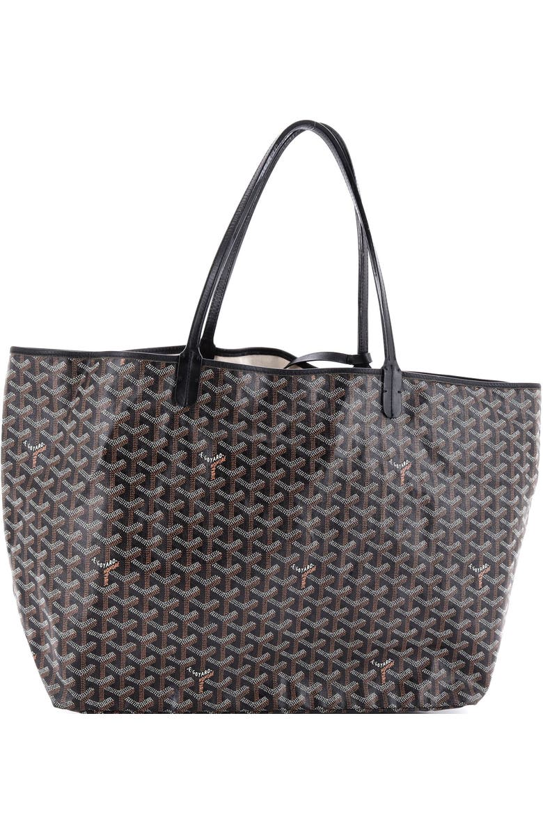 Pre-Owned Goyard Saint Louis Tote Claire Voie Coated Canvas GM, Main, color, Black