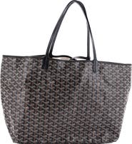 Pre-Owned Goyard Saint Louis Tote Claire Voie Coated Canvas GM