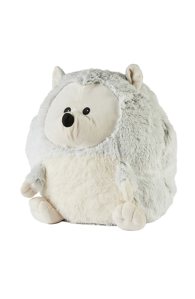 Warmies Supersized Hedgehog Hand Warmer Plush Toy, Main, color, Medium Gray