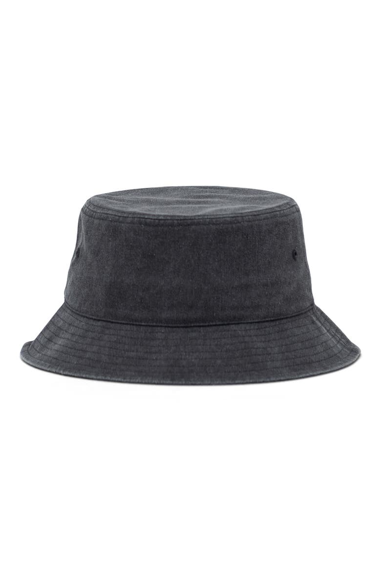 Norman Cotton Twill Bucket Hat, Alternate, color, BLACK