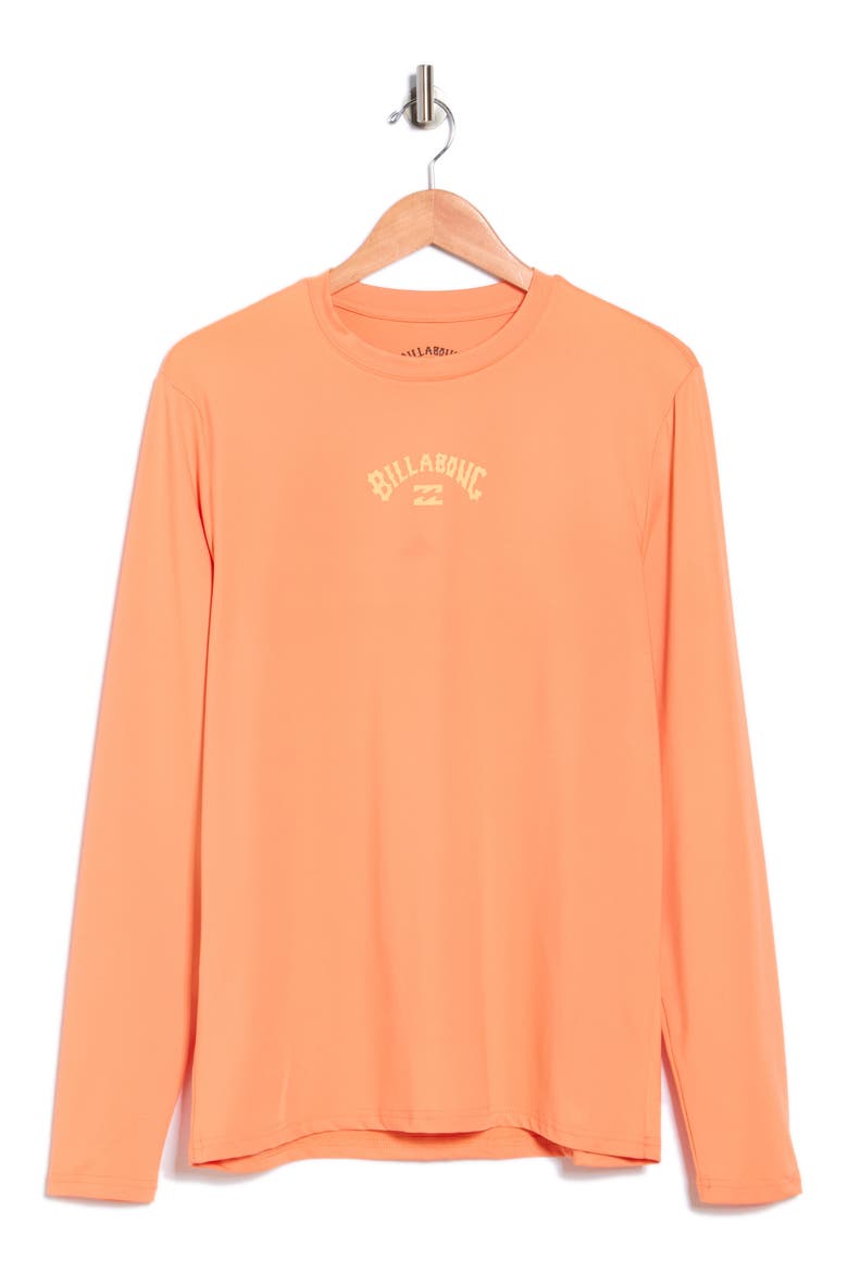 Fish Long Sleeve Rashguard, Alternate, color, PEACH COBBLER