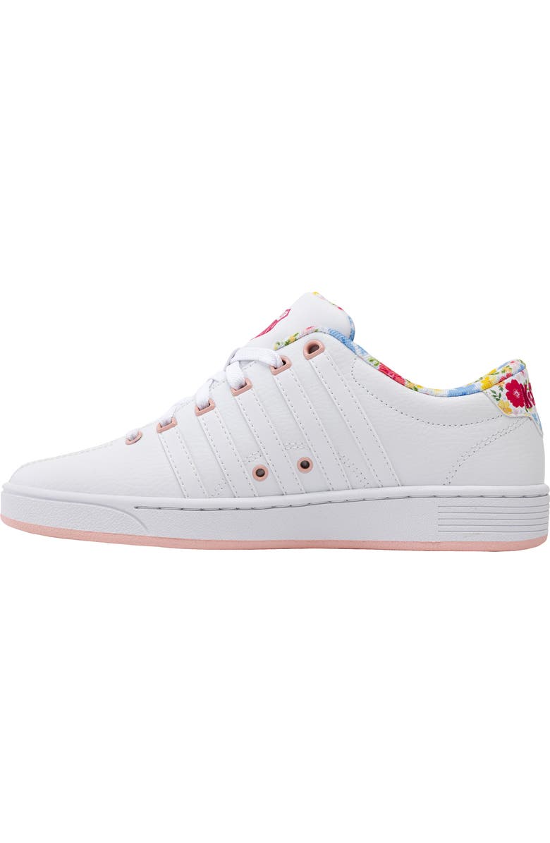 K-Swiss Court Pro II CMF Leather Sneaker, Alternate, color, White/ Raspberry Sorbet