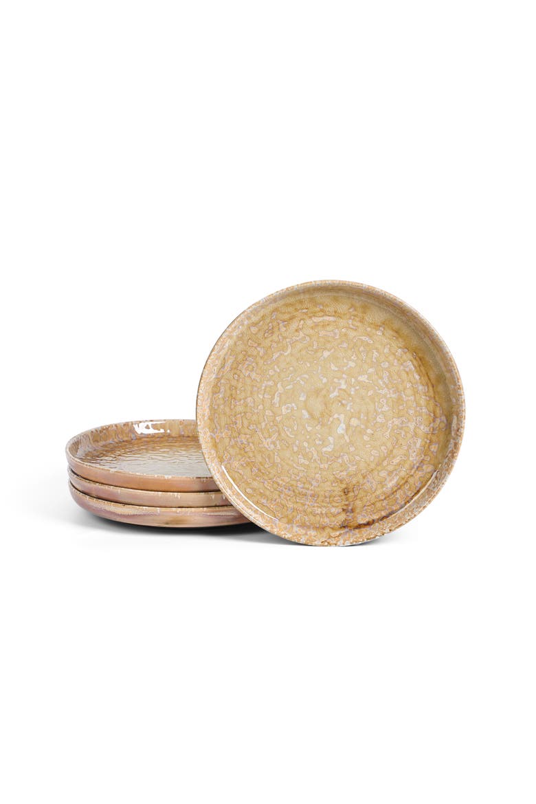 Hanami Stoneware Salad Plate Set, Main, color, Beige