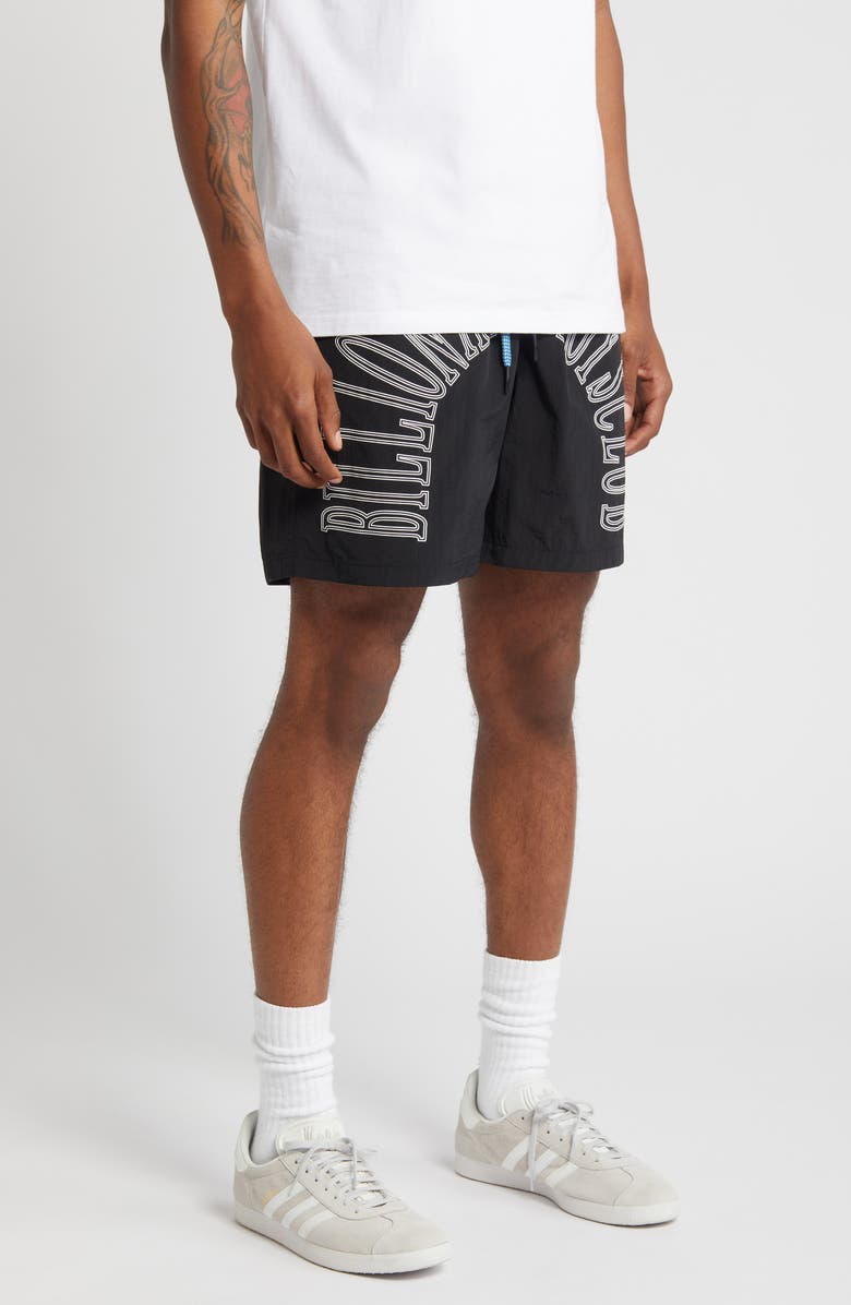 Billionaire Boys Club Sunrise Drawstring Nylon Shorts, Alternate, color, 
