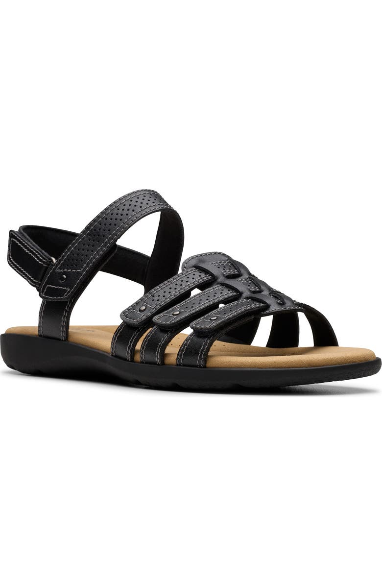 Clarks<sup>®</sup> Elizabelle Kay Sandal, Main, color, Black Leather
