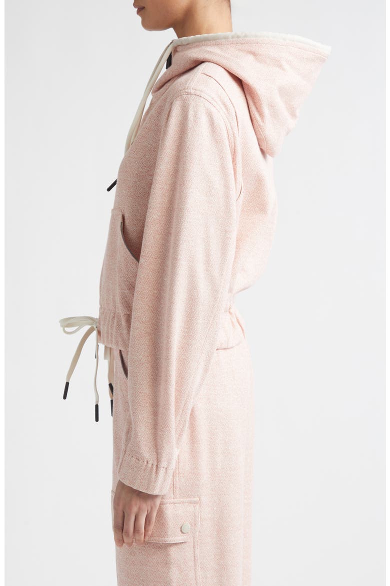 Zip-Up Hoodie, Alternate, color, STRAWBERRY PINK