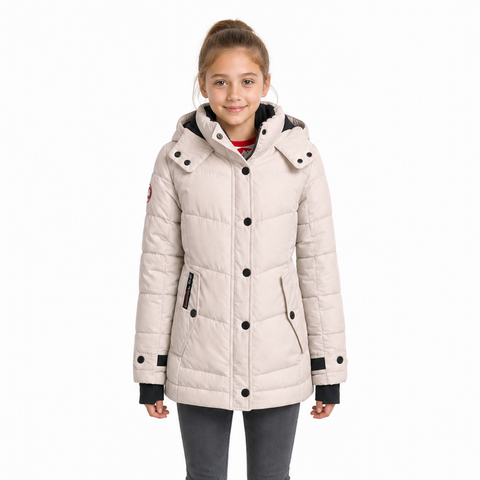 Girls' Quilted Heavyweight Winter Coat