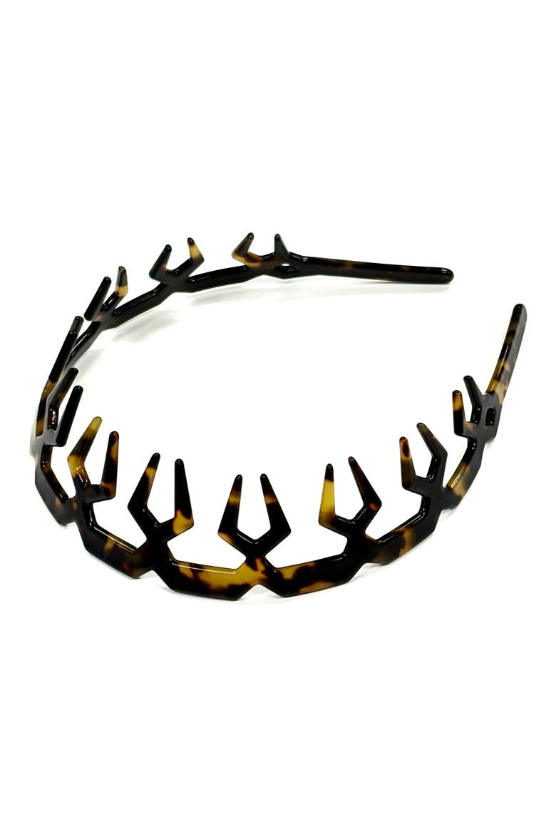 Crown Headband, Main, color, YELLOW TOKYO
