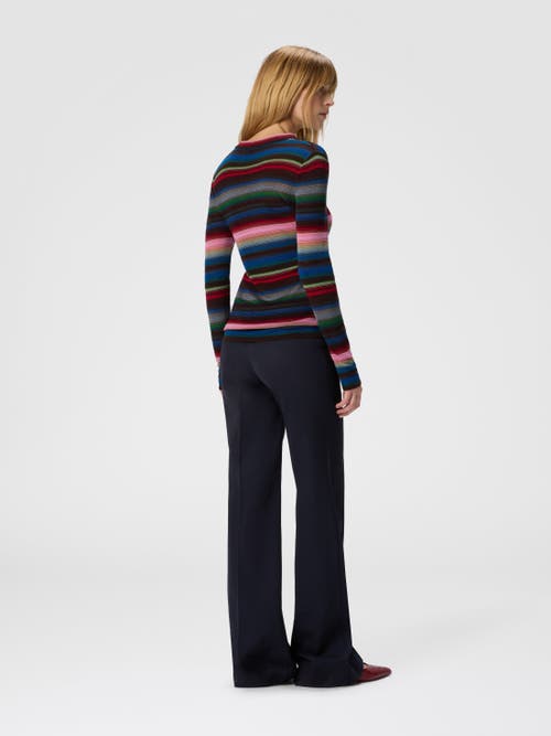 Missoni Striped Crew Neck Sweater In Multi