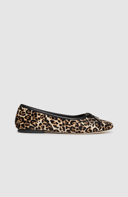 Anine Bing Jamie Leopard-patterm Flats In Brown
