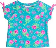 RuffleButts UPF50 Active Raglan Bow Shirt