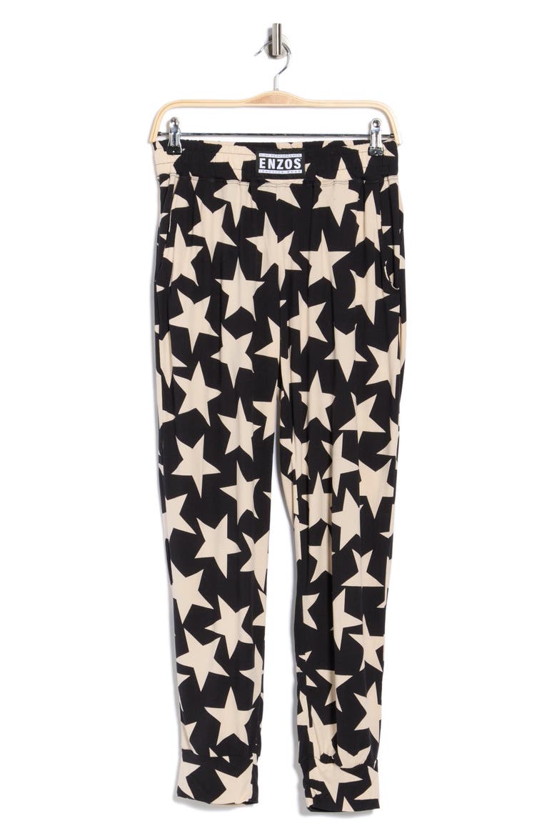 Lounge Joggers, Alternate, color, BICOLOR STAR-BLACK